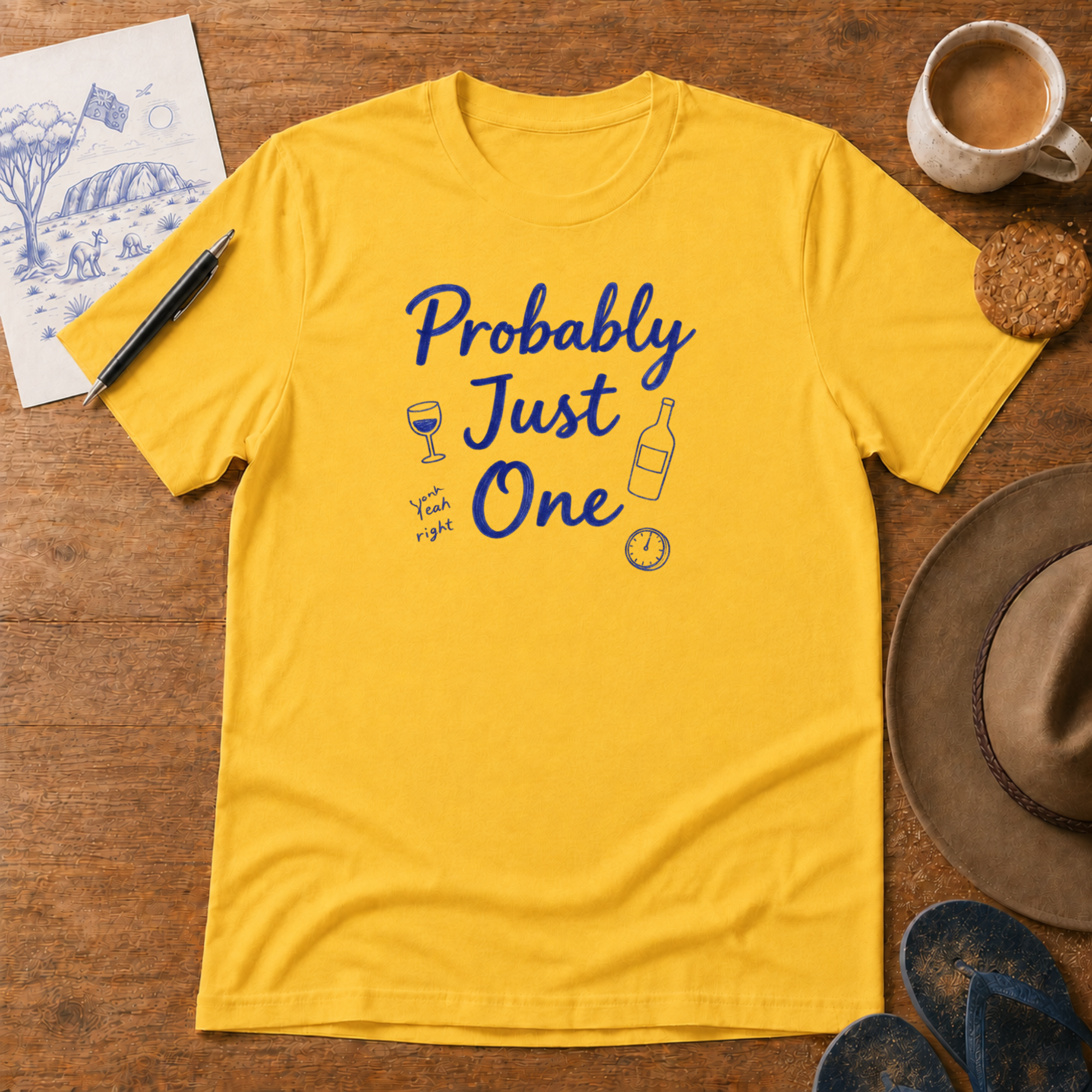Probably Just One Tee ink-sketch T-shirt, product image 3