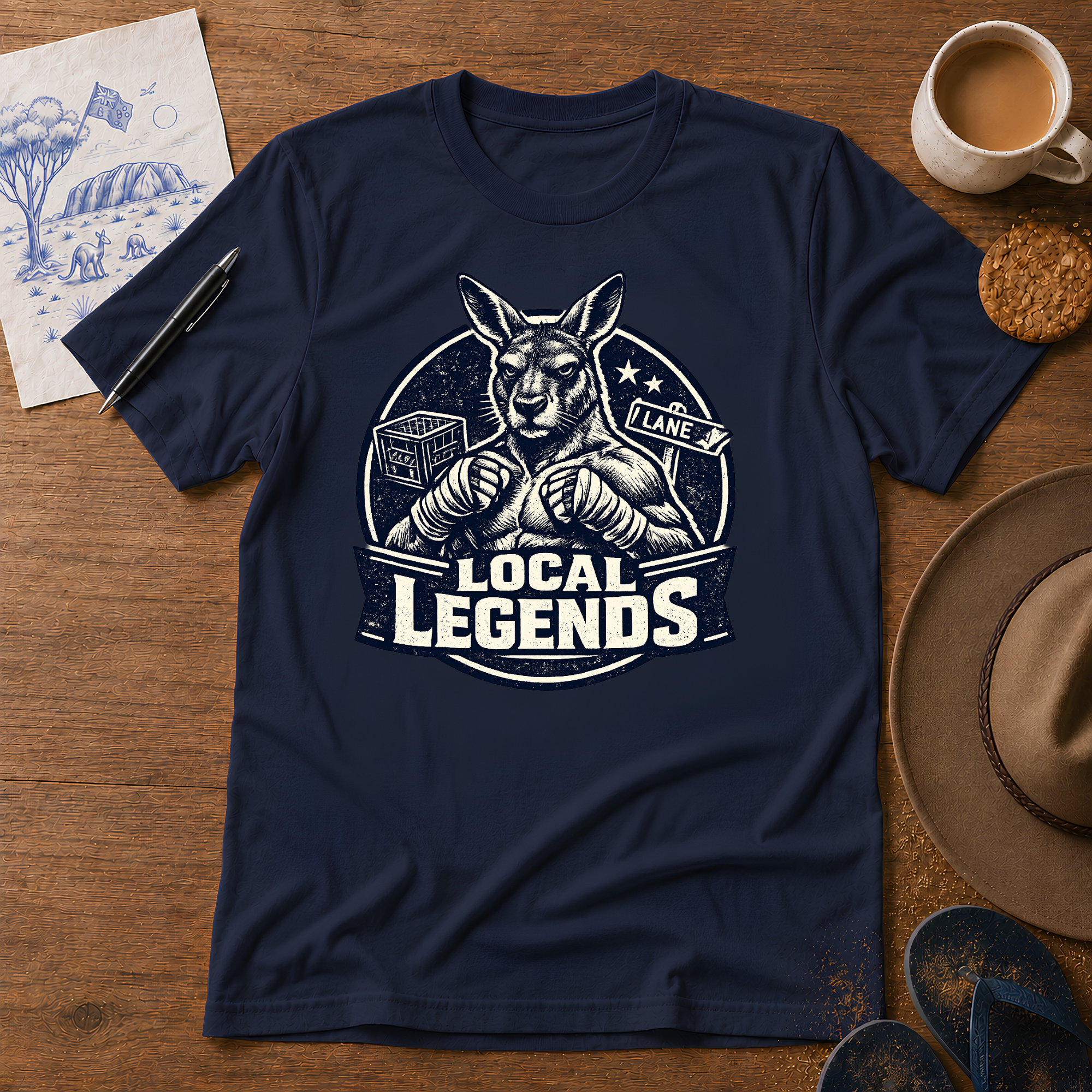 Local Legends Australian car meet T-shirt by Sketchline Tees