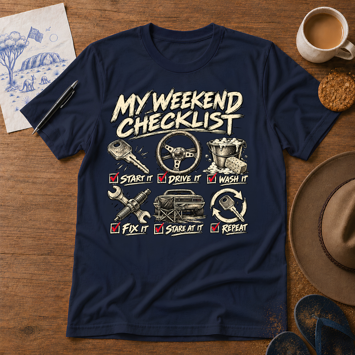 My Weekend Checklist Tee