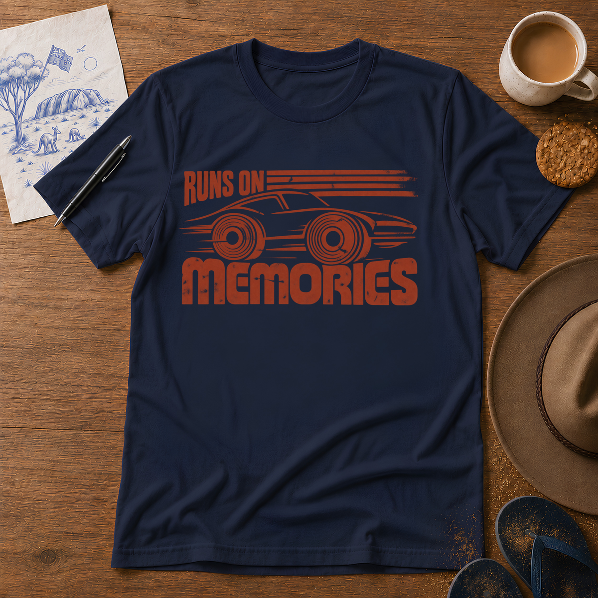 Runs on Memories Tee