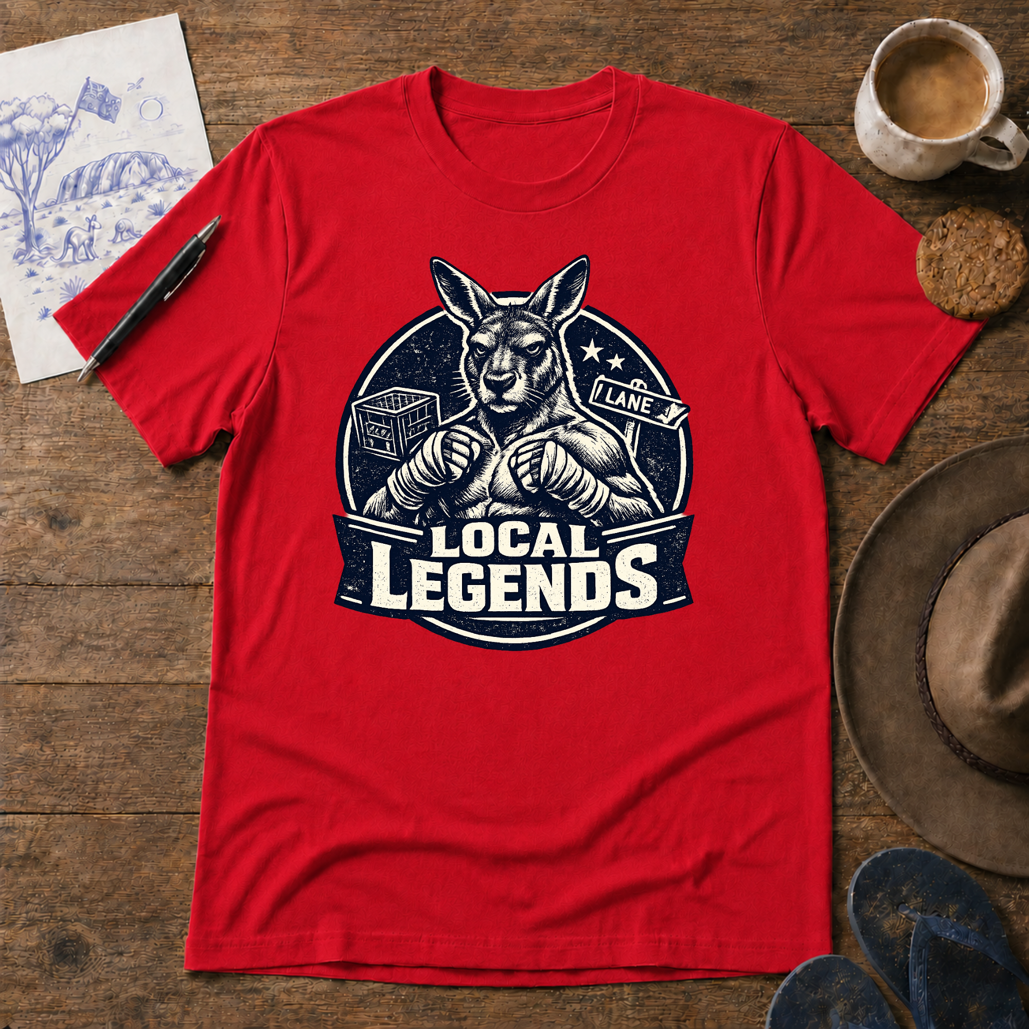 Local Legends Australian car meet T-shirt by Sketchline Tees
