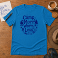Camp More, Worry Less Tee ink-sketch T-shirt, product image 1