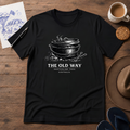 The Old Way Australian ink-sketch T-shirt in Black