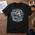 Home Grown Australian ink-sketch T-shirt in Black