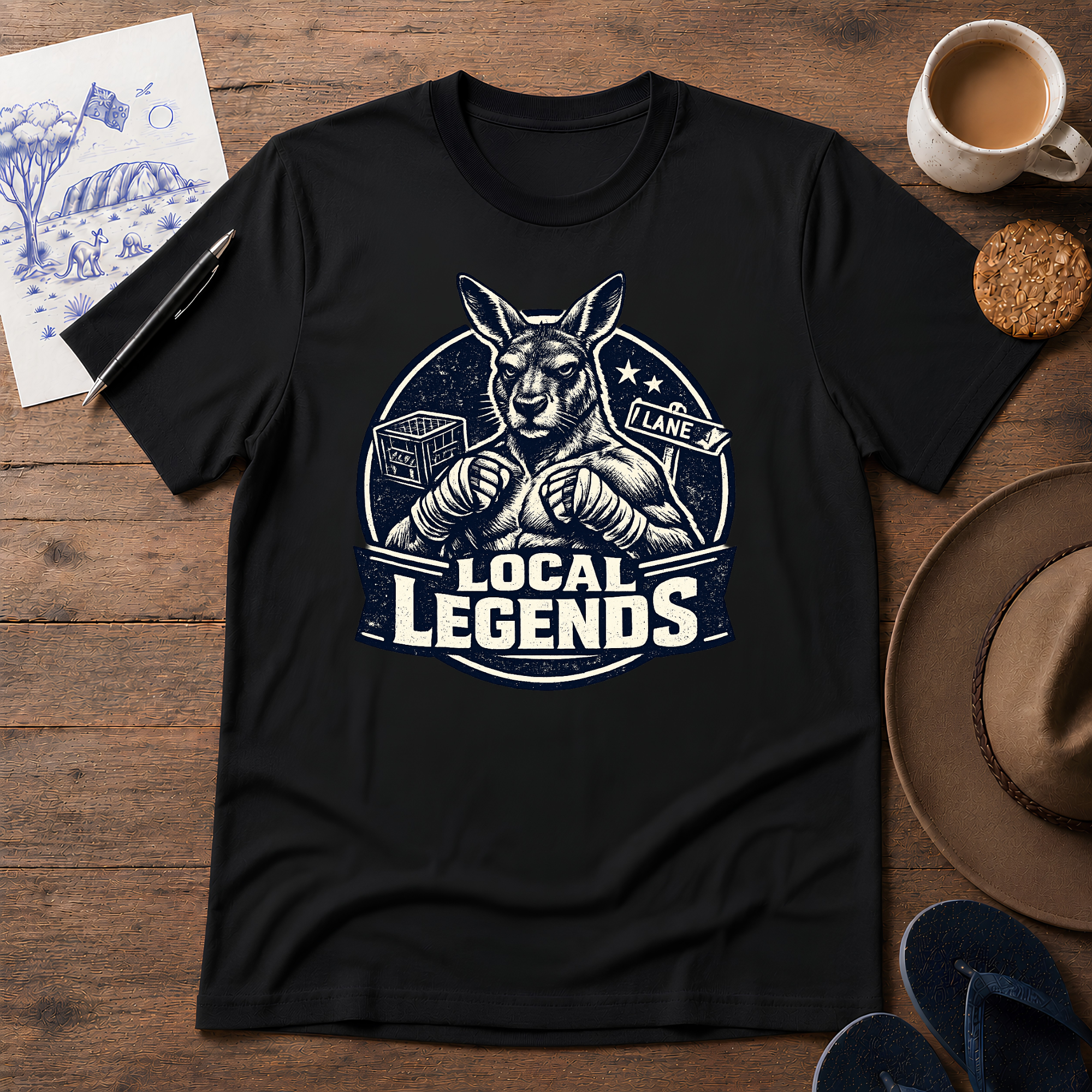Local Legends Australian car meet T-shirt by Sketchline Tees