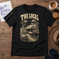 The Local Australian ink-sketch T-shirt in Black