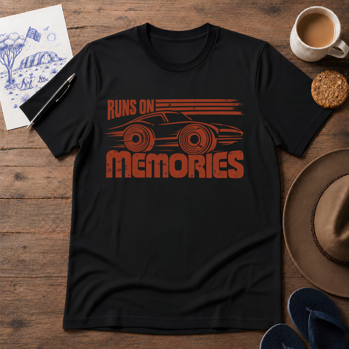 Runs on Memories Tee