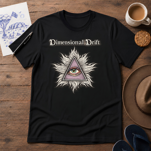 All-Seeing Eye Tee in black – symbolic graphic T-shirt