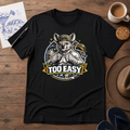 Too Easy Tee in black – Australian slang graphic T-shirt