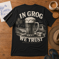 In Grog We Trust – Black Edition ink-sketch T-shirt, product image 2