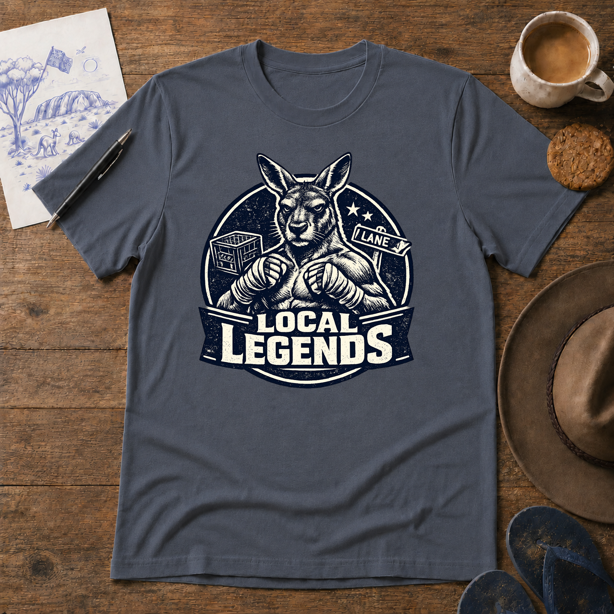 Local Legends Australian car meet T-shirt by Sketchline Tees