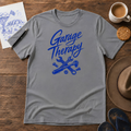 Garage Therapy Tee ink-sketch T-shirt, in Graphite Heather