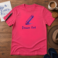 Drawn Out Tee ink-sketch T-shirt, in Heliconia