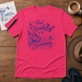 Beauty in the Becoming Tee ink-sketch T-shirt, in Heliconia
