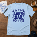 Lawn Dad Tee ink-sketch T-shirt, in Light Blue