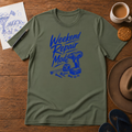 Weekend Repair Mode Tee ink-sketch T-shirt, in Military Green