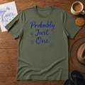 Probably Just One Tee ink-sketch T-shirt, in Military Green