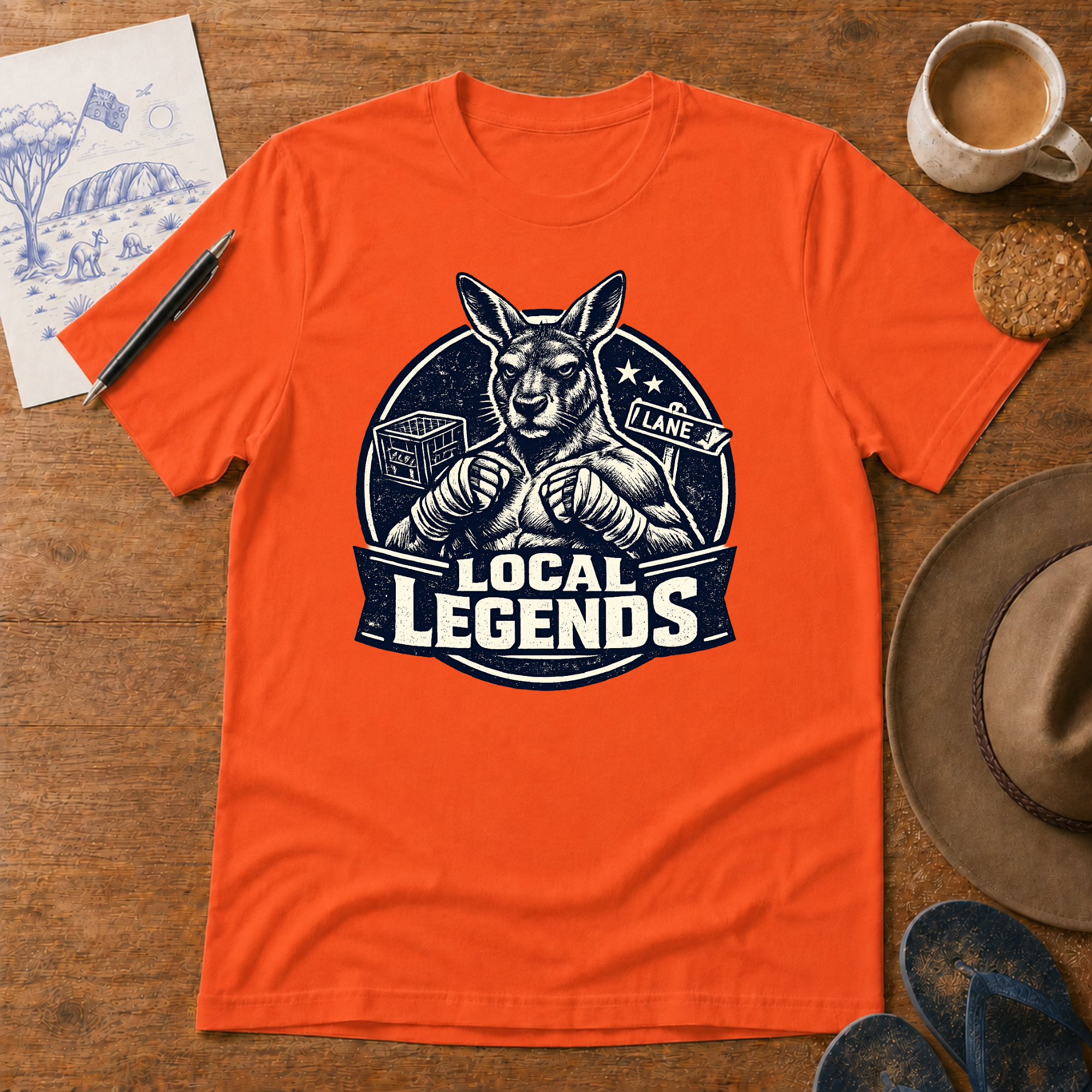 Local Legends Australian car meet T-shirt by Sketchline Tees