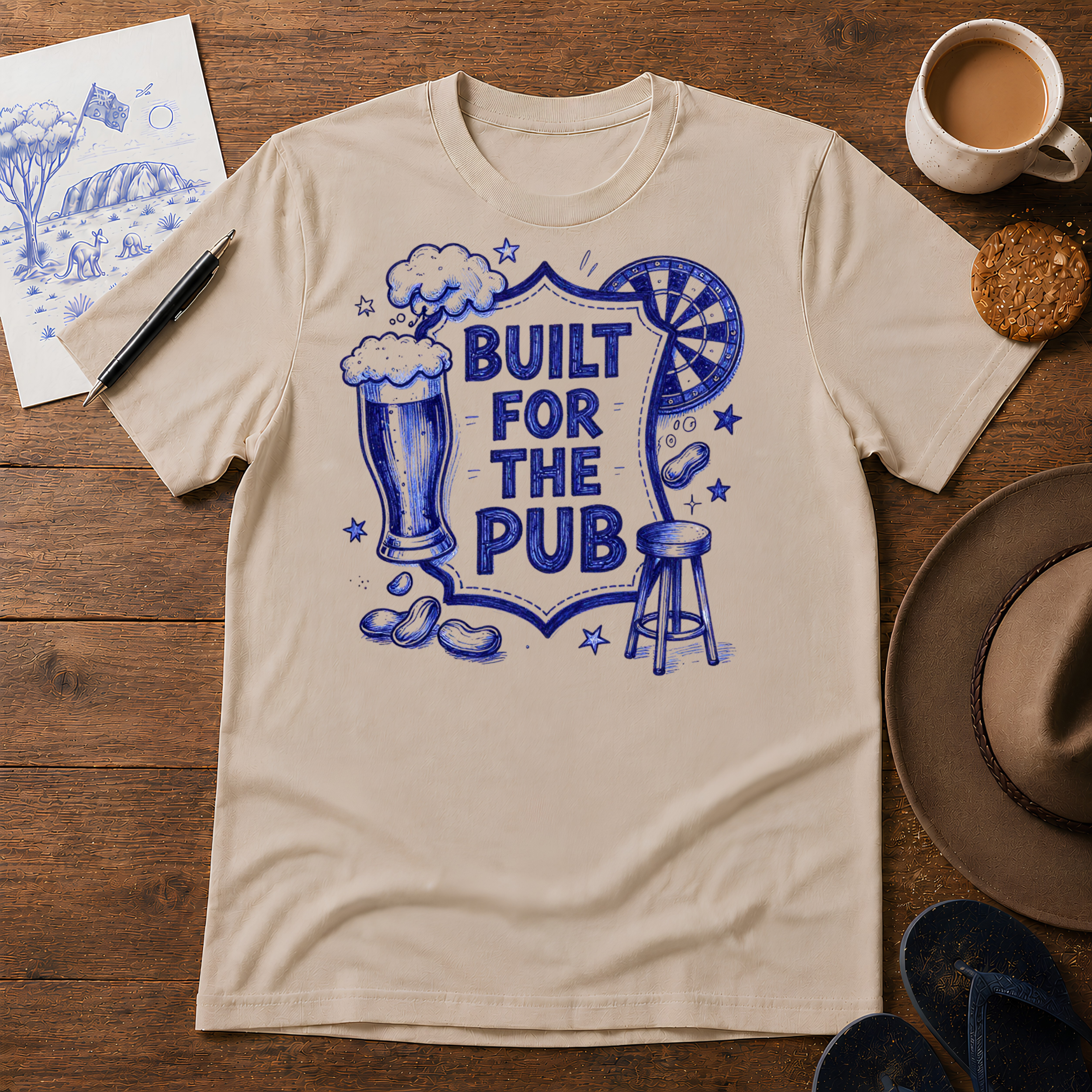 Built for the Pub Tee ink-sketch T-shirt, product image 3