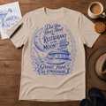 Restaurant on the Moon Tee ink-sketch T-shirt, product image 1