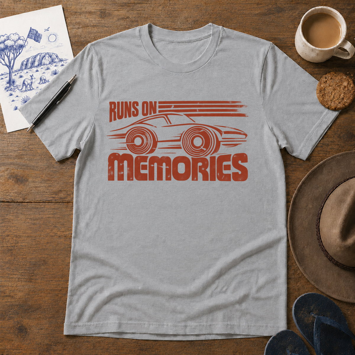 Runs on Memories Tee