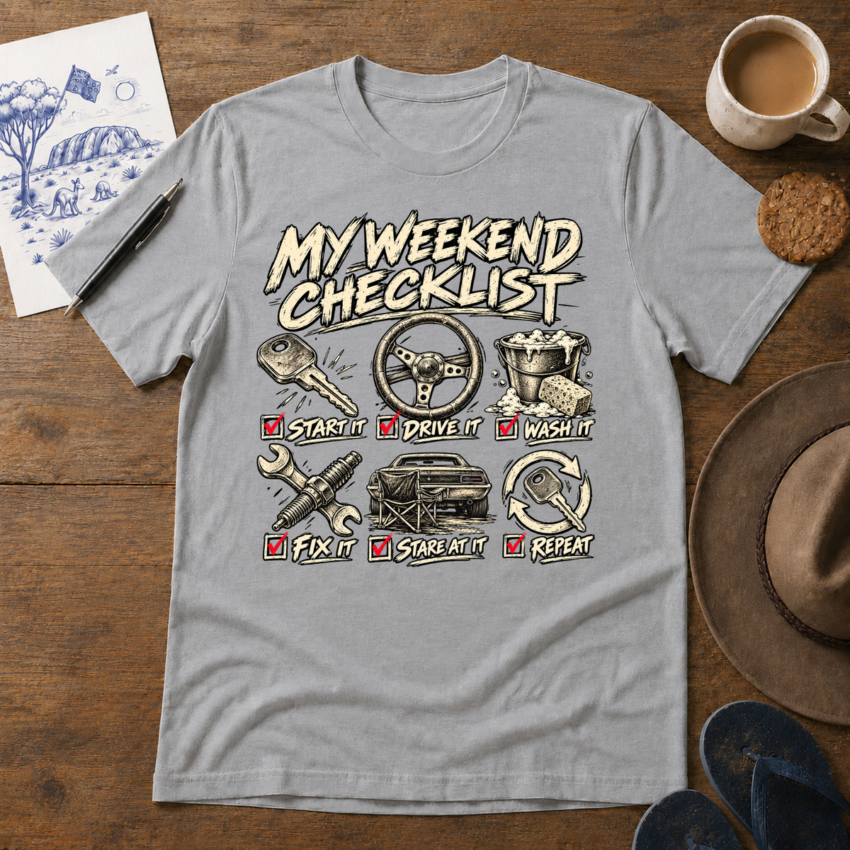 My Weekend Checklist Tee