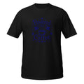 Powered by Coffee Tee - Sketchline Tees blue ink doodle T-shirt