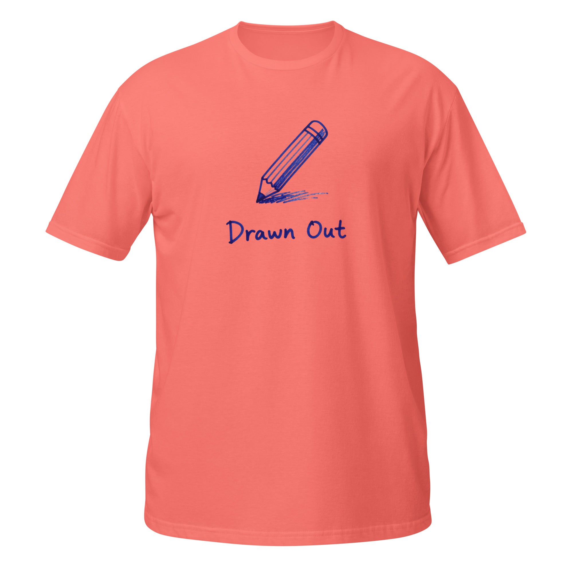 Drawn Out Tee - Sketchline Tees blue ink doodle T-shirt