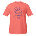 Shh, the Kids Are Awake Tee - Sketchline Tees kids blue ink doodle T-shirt