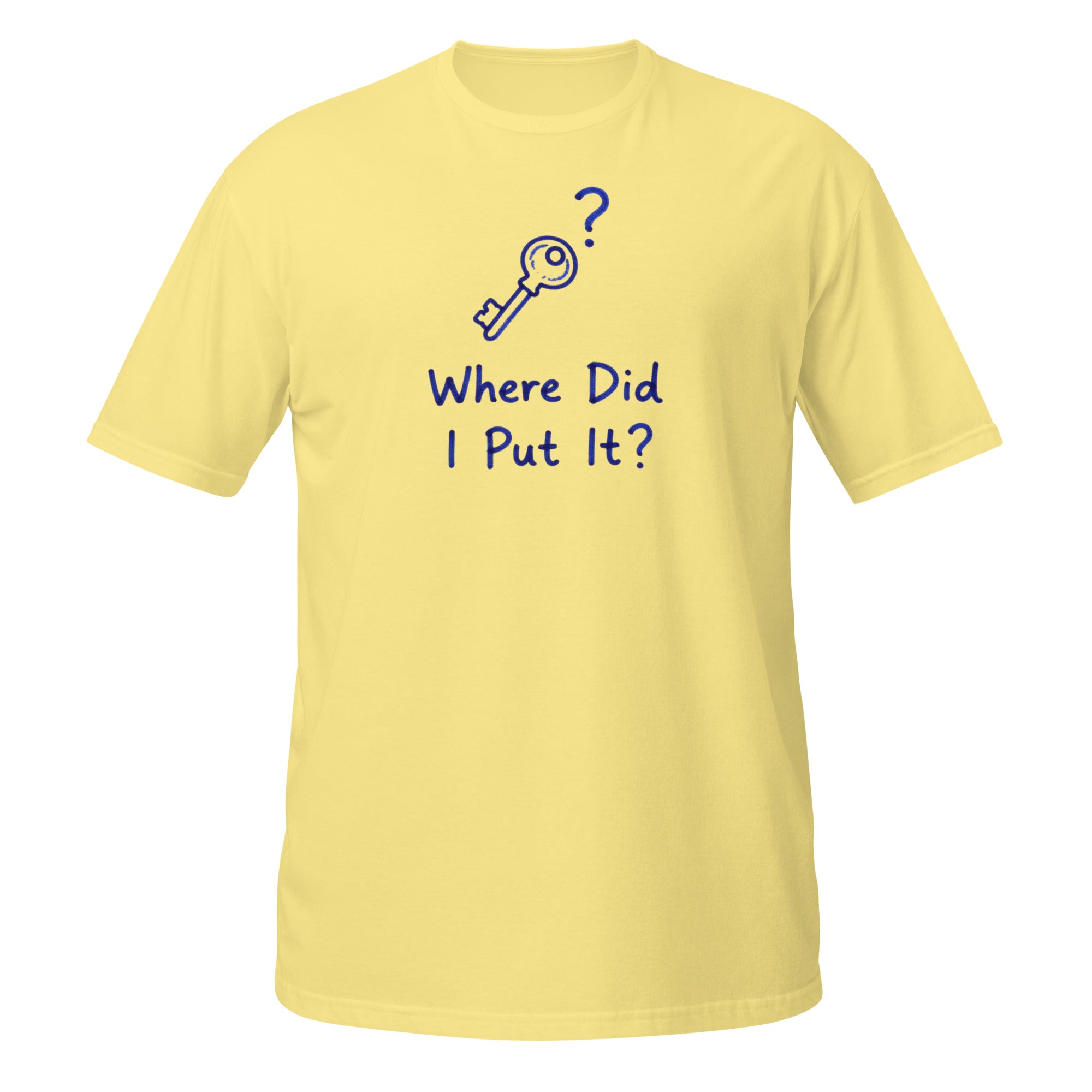 Where Did I Put It? Tee - Sketchline Tees blue ink doodle T-shirt