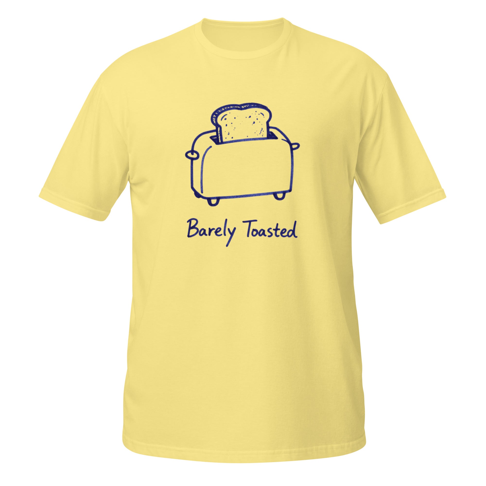 Barely Toasted Tee - Sketchline Tees blue ink doodle T-shirt
