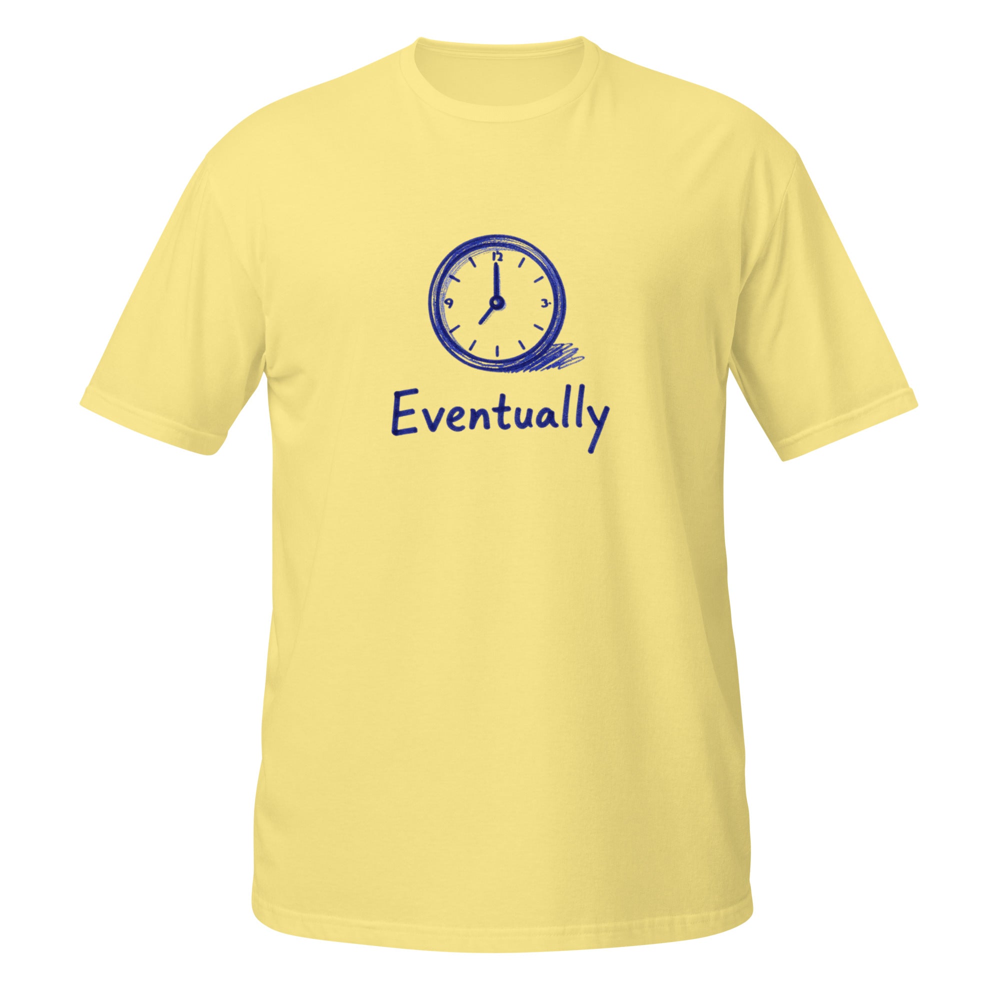 Eventually Tee - Sketchline Tees blue ink doodle T-shirt