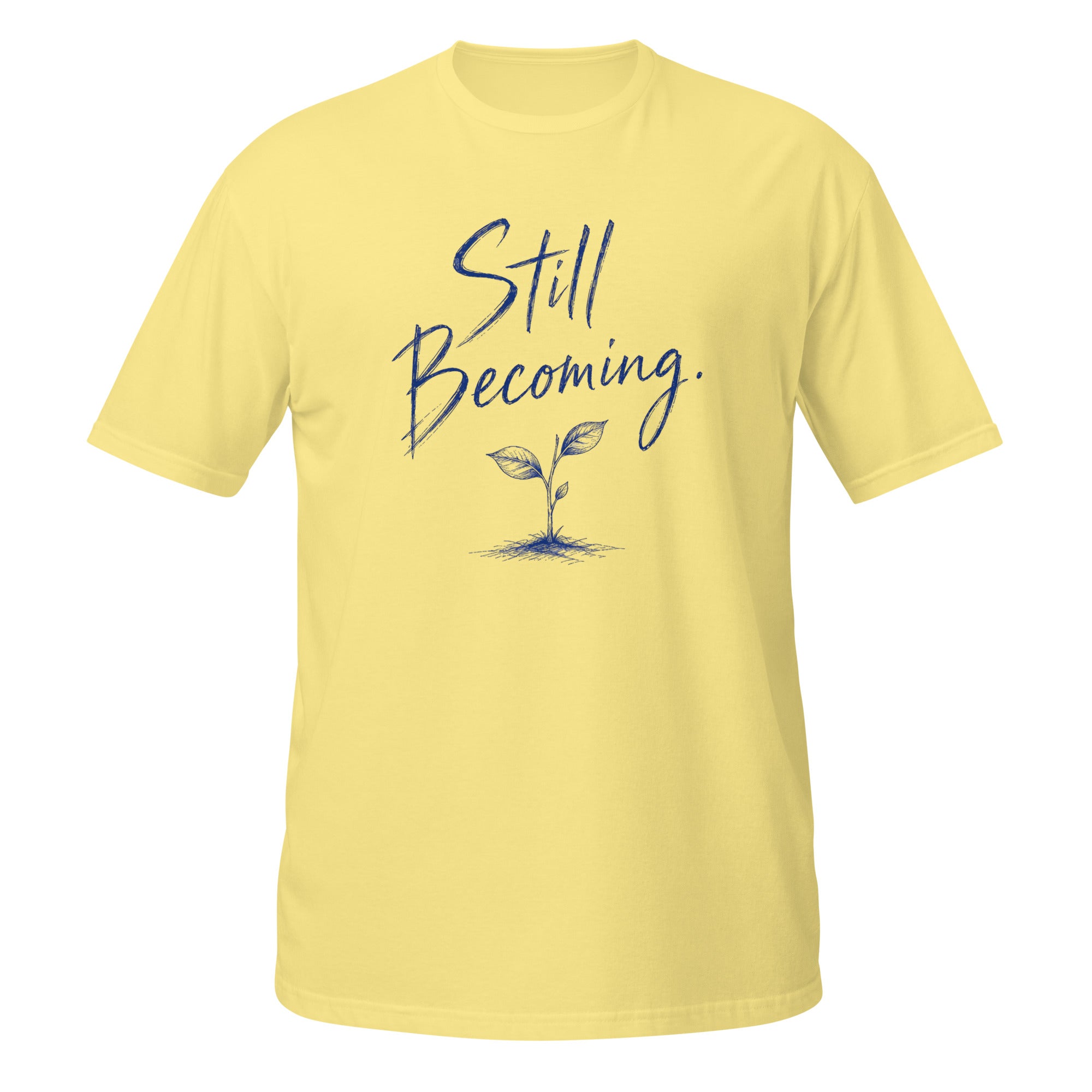 Still Becoming Tee - Sketchline Tees blue ink doodle T-shirt