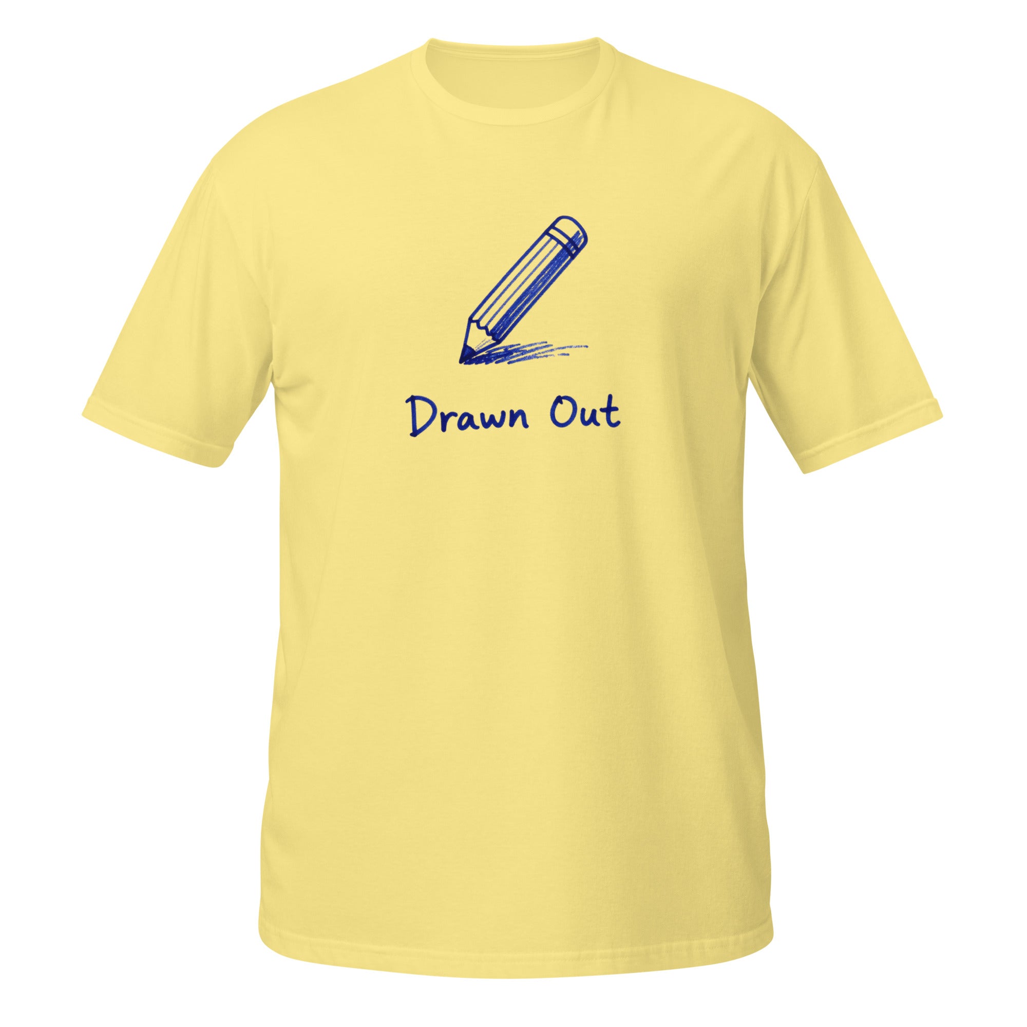 Drawn Out Tee - Sketchline Tees blue ink doodle T-shirt