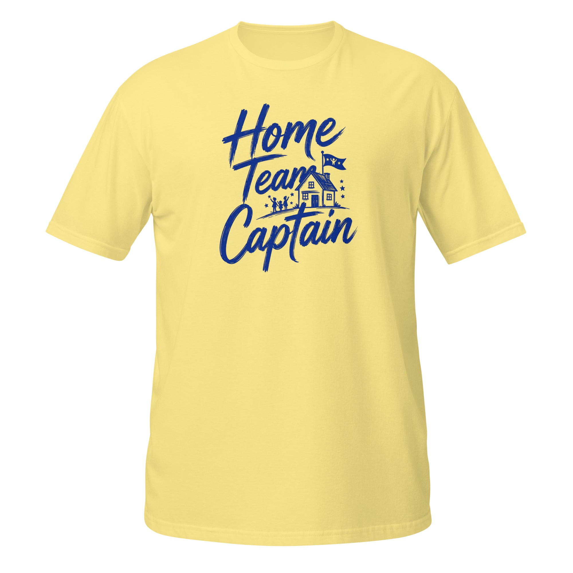 Home Team Captain Tee - Sketchline Tees blue ink doodle T-shirt