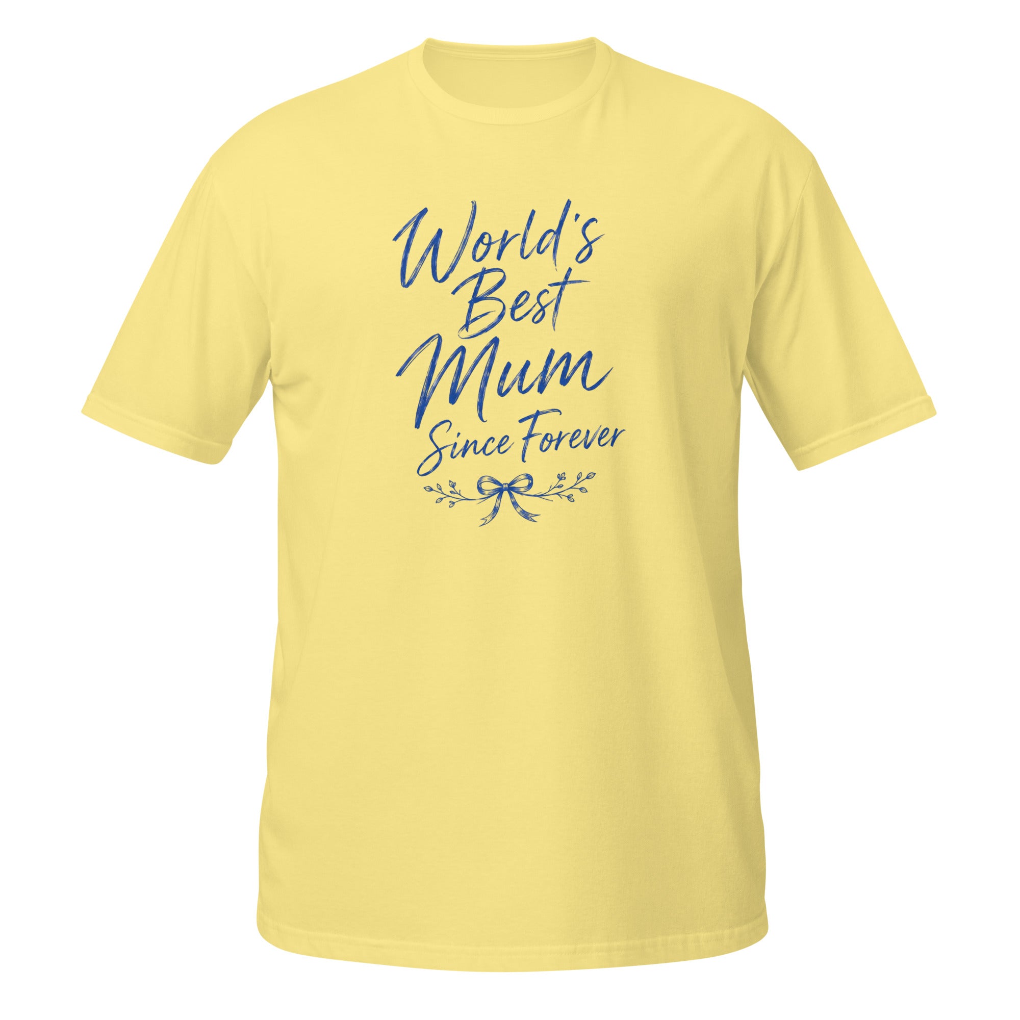 World's Best Mum Tee - Sketchline Tees blue ink doodle T-shirt