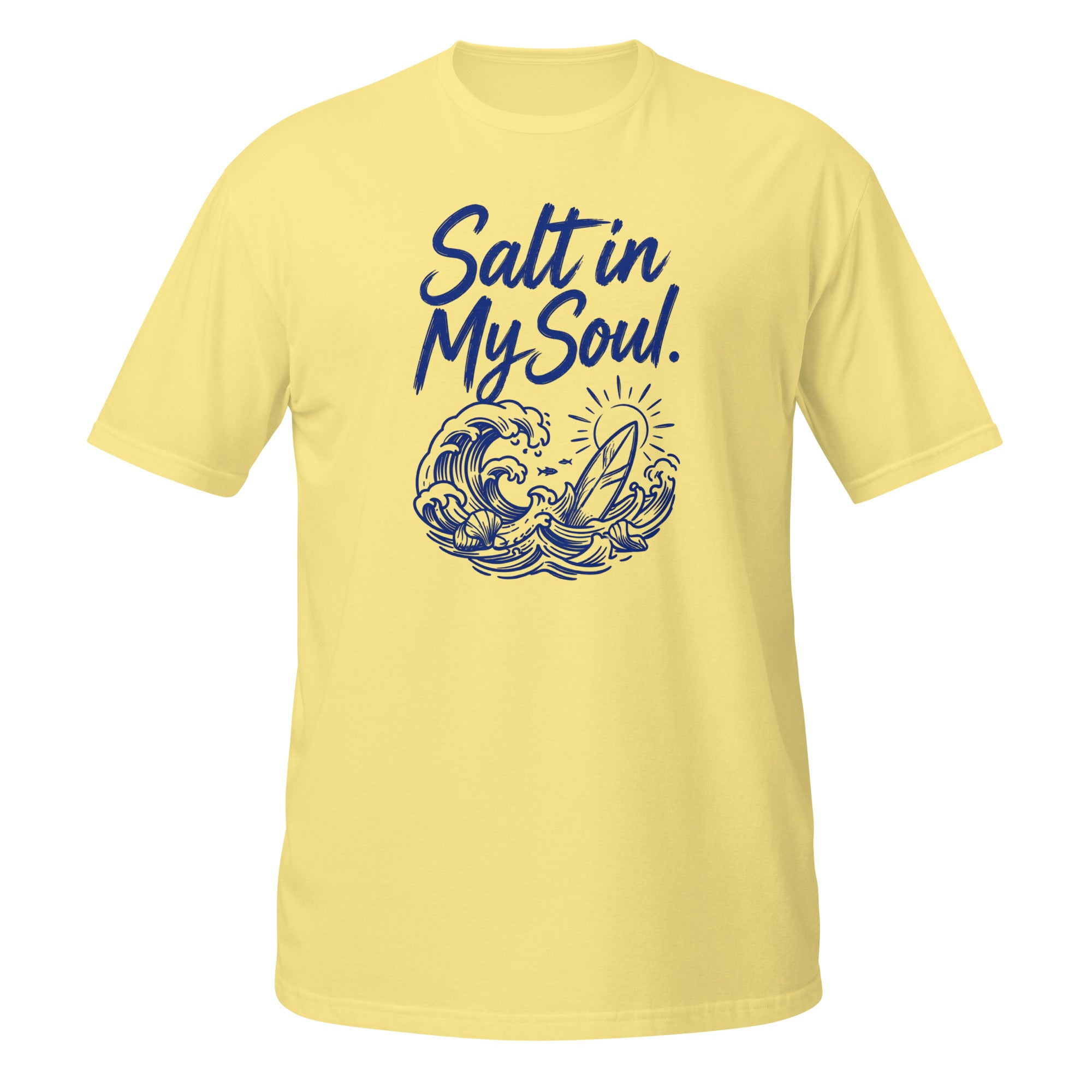 Salt in My Soul Tee - Sketchline Tees blue ink doodle T-shirt
