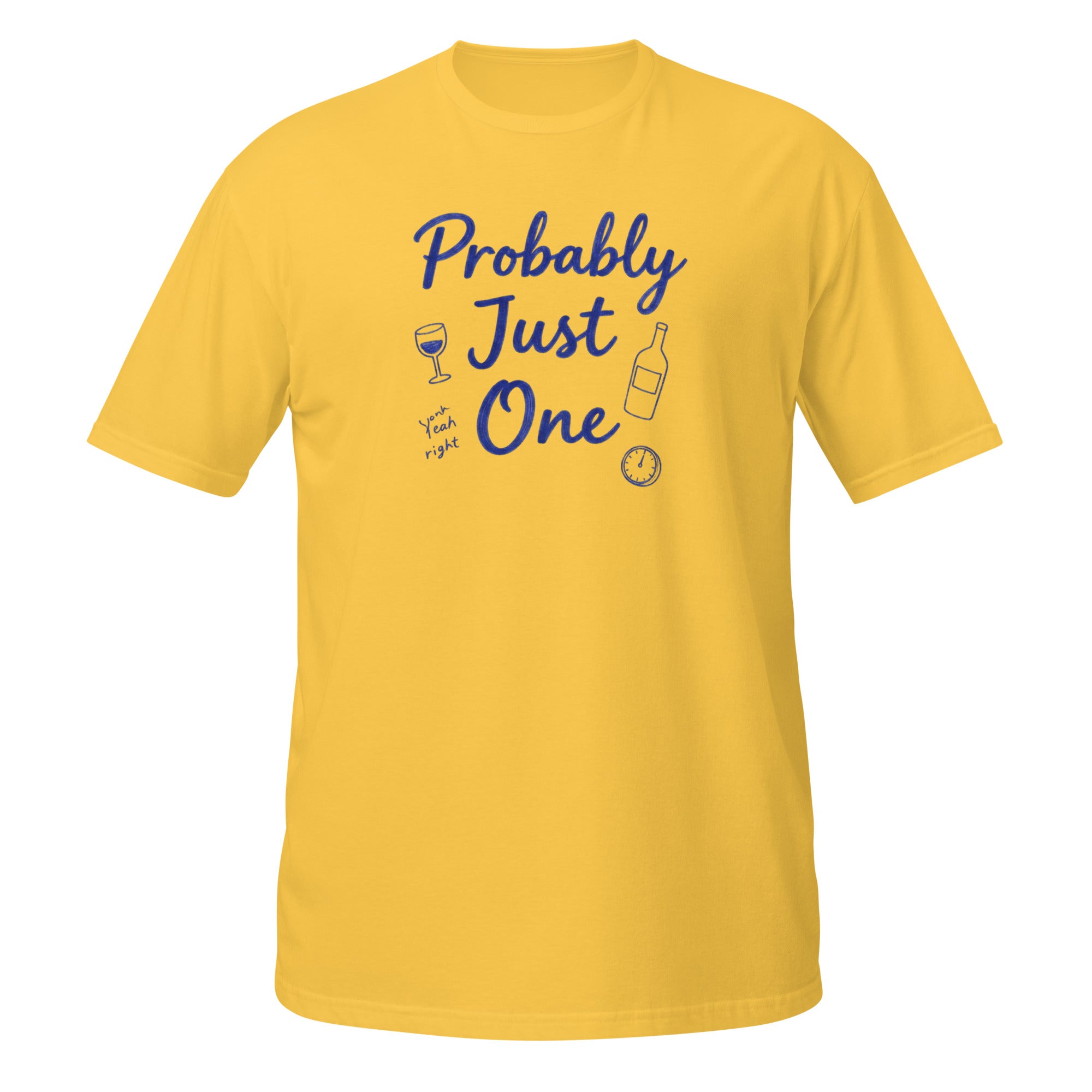 Probably Just One Tee - Sketchline Tees blue ink doodle T-shirt