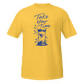Take Your Time Tee - Sketchline Tees blue ink doodle T-shirt