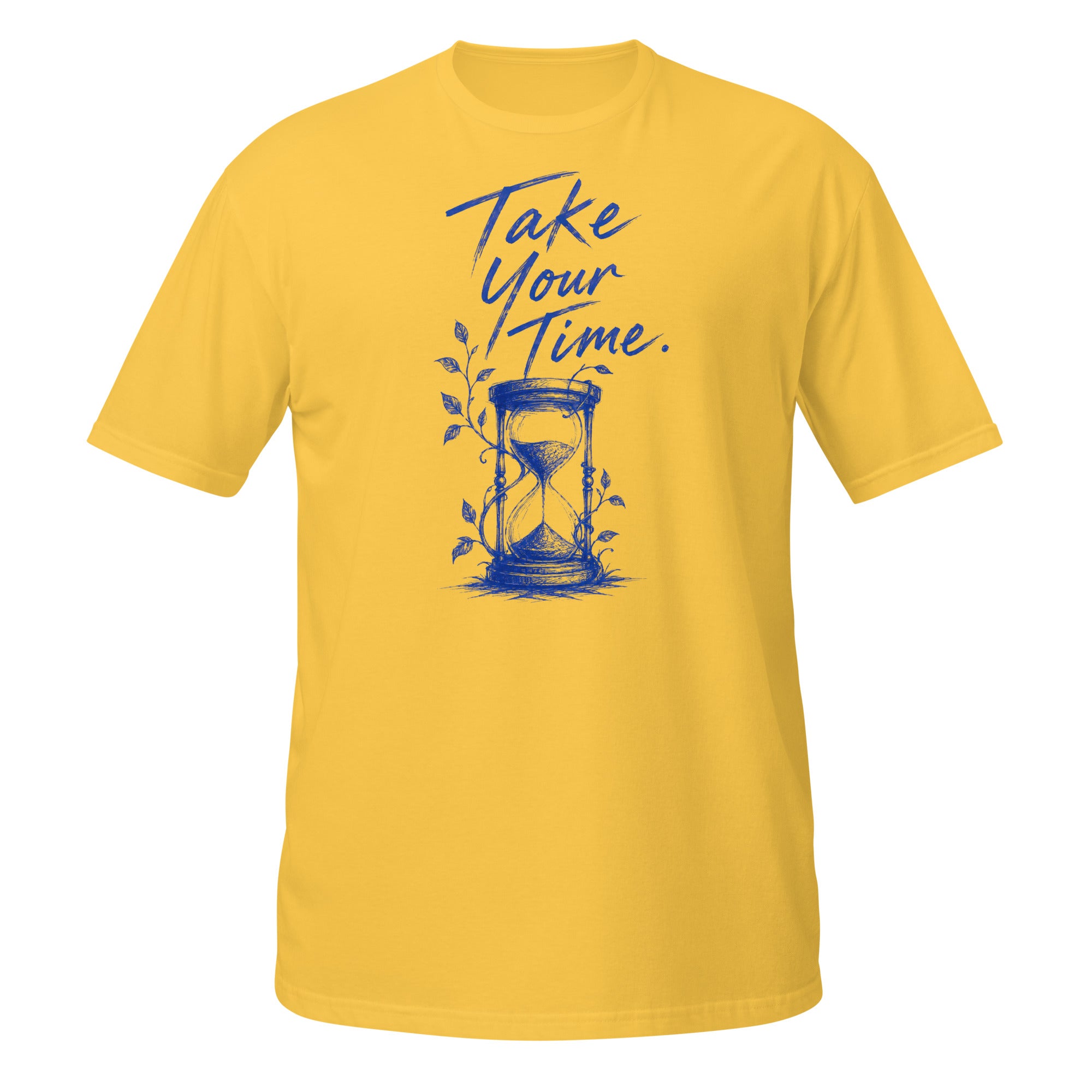 Take Your Time Tee - Sketchline Tees blue ink doodle T-shirt