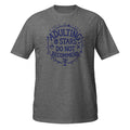 Adulting Tee - Sketchline Tees blue ink doodle T-shirt