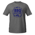 BBQ Department Tee - Sketchline Tees blue ink doodle T-shirt