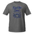 Feed the Soul Tee - Sketchline Tees blue ink doodle T-shirt