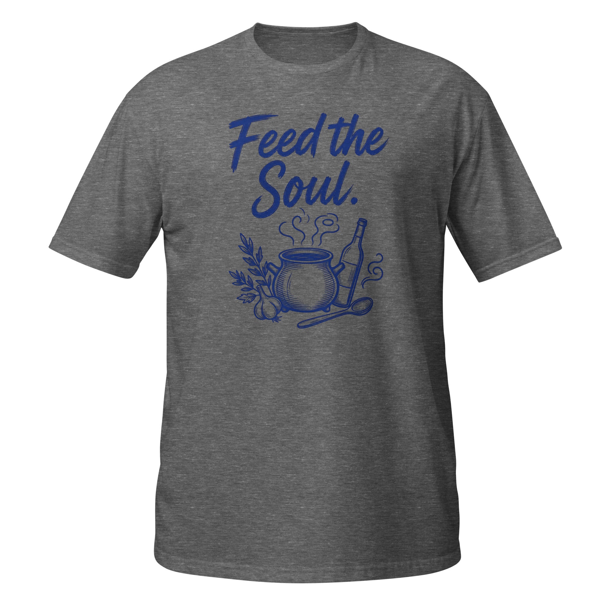 Feed the Soul Tee - Sketchline Tees blue ink doodle T-shirt