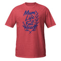 Mum Life Tee - Sketchline Tees blue ink doodle T-shirt