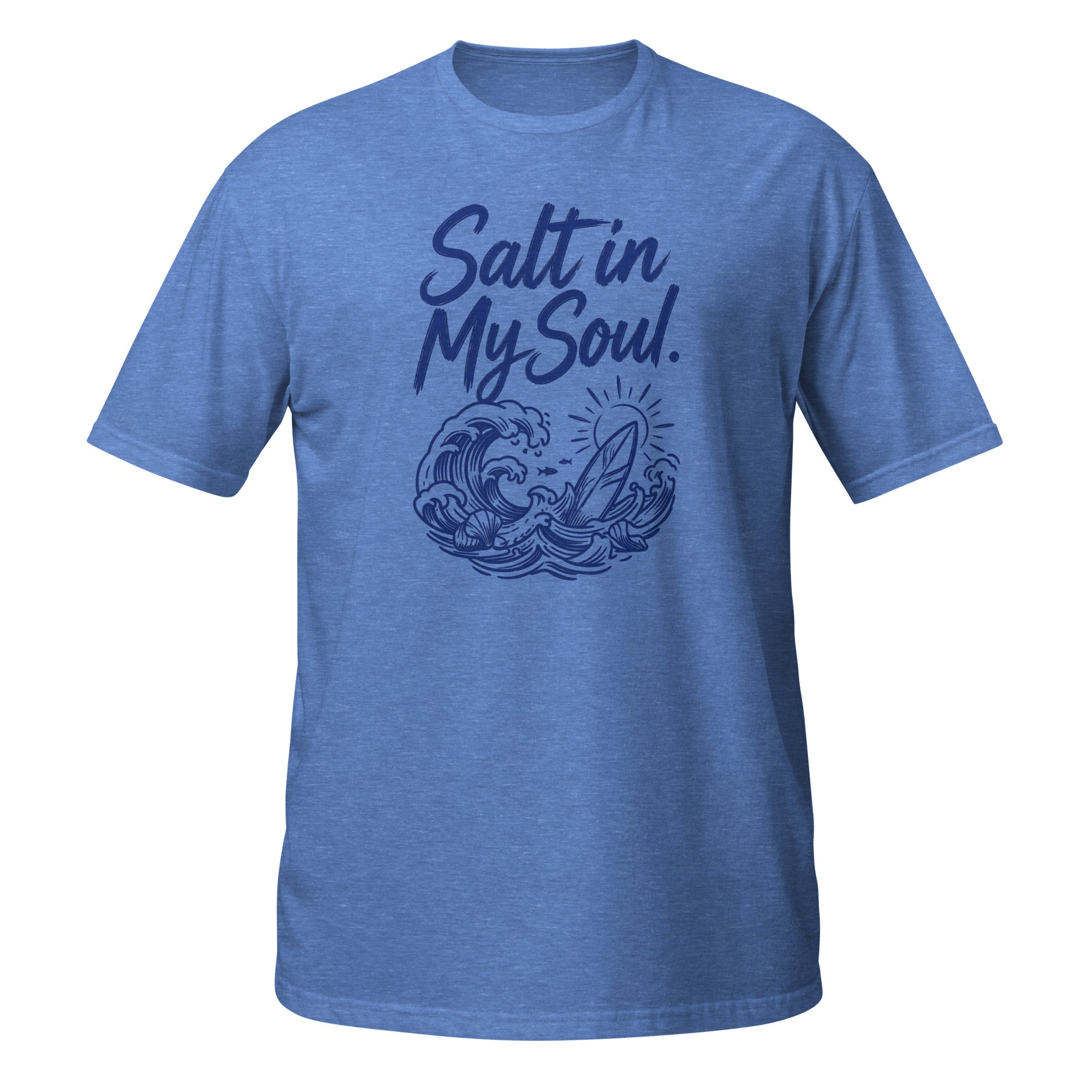 Salt in My Soul Tee - Sketchline Tees blue ink doodle T-shirt