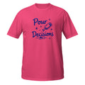 Pour Decisions Tee - Sketchline Tees blue ink doodle T-shirt