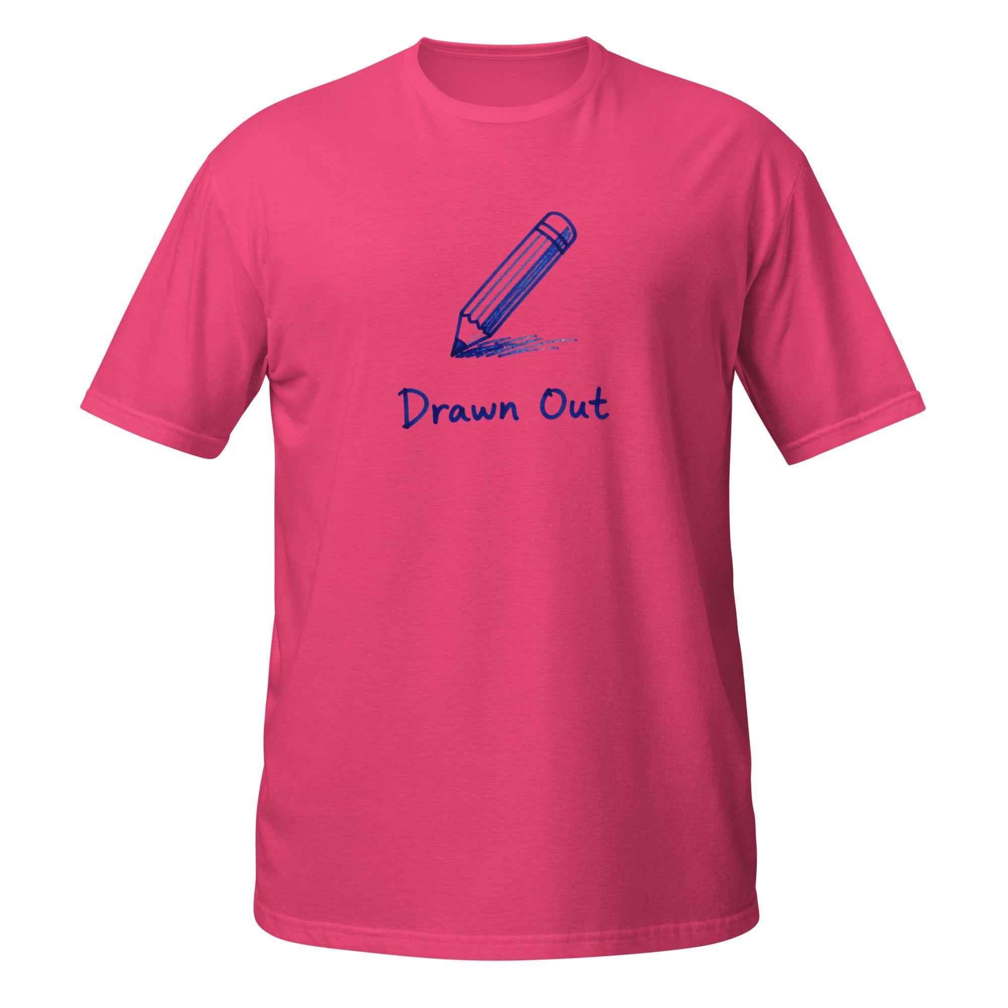 Drawn Out Tee - Sketchline Tees blue ink doodle T-shirt