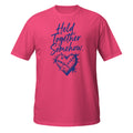 Held Together Somehow Tee - Sketchline Tees blue ink doodle T-shirt