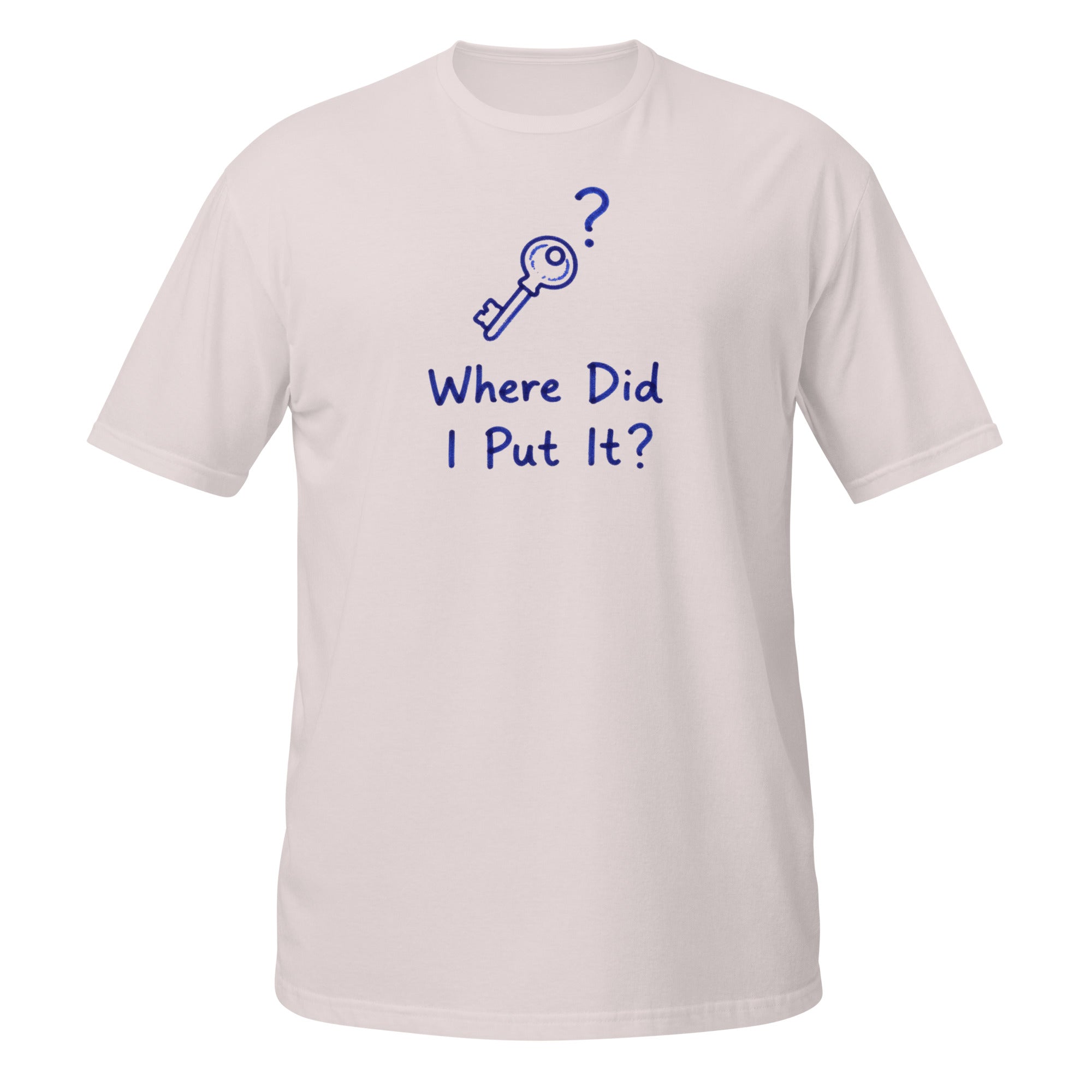 Where Did I Put It? Tee - Sketchline Tees blue ink doodle T-shirt